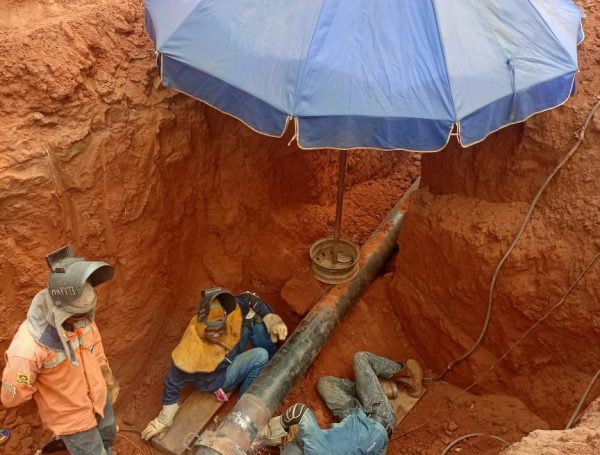 Welding of 36″ x 1.365KM Gas Pipeline